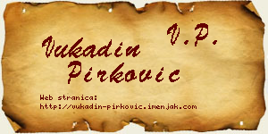 Vukadin Pirković vizit kartica